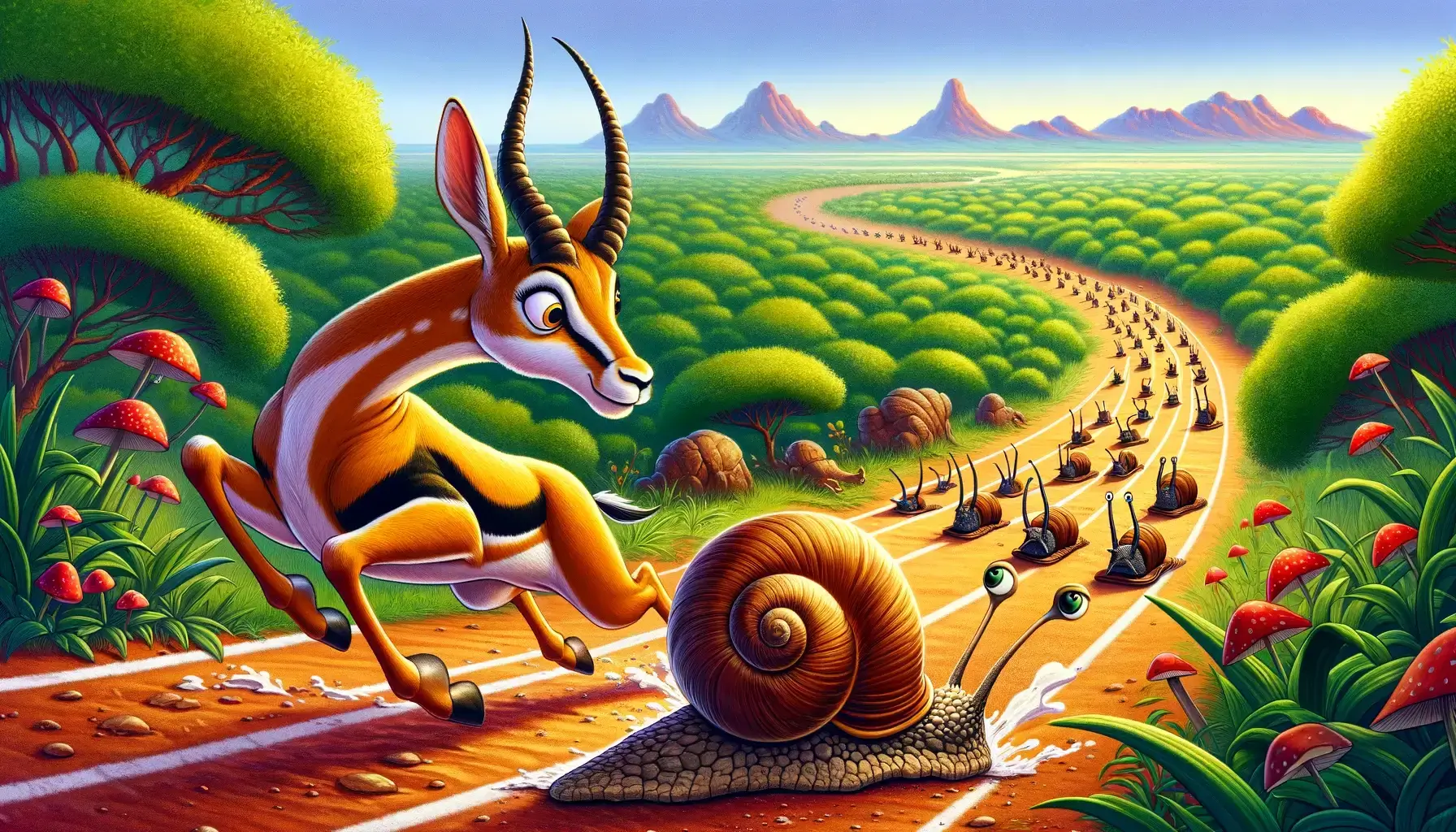 A gazela e o caracol – Conto Africano