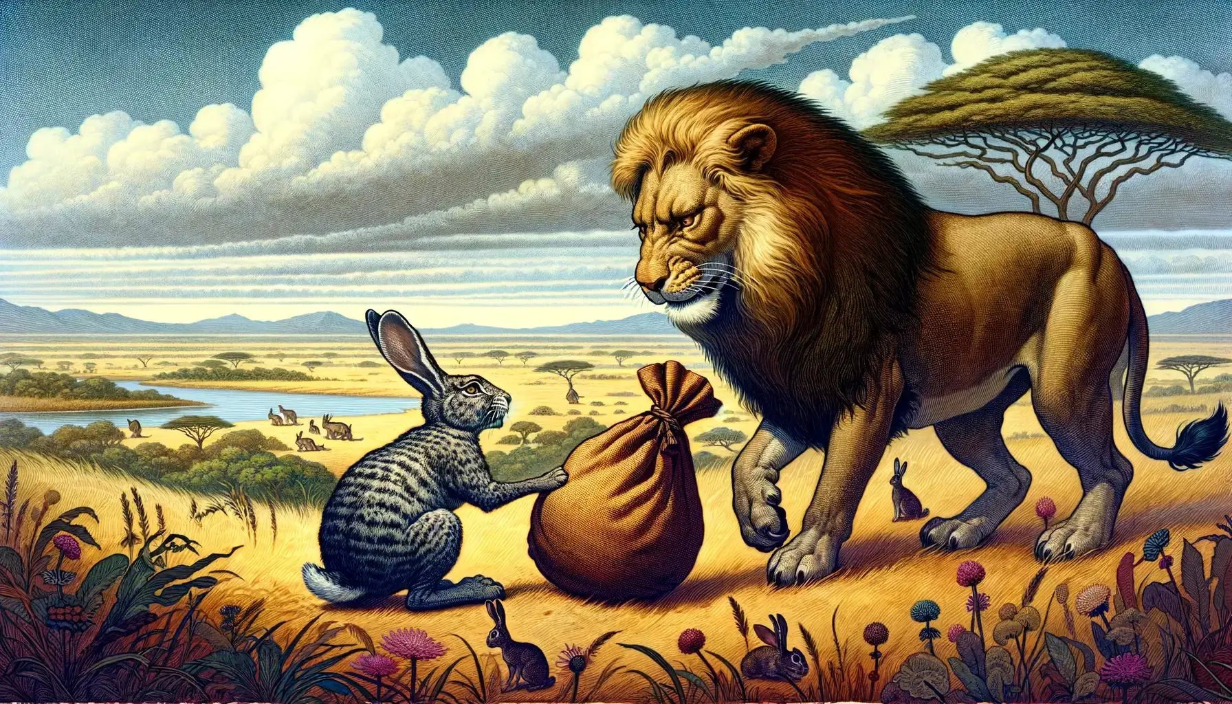 O Leão e o Coelho – Conto Africano