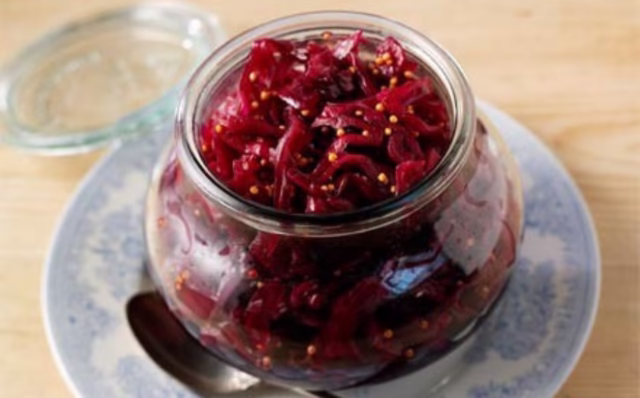 Couve-roxa em conserva-Receitas